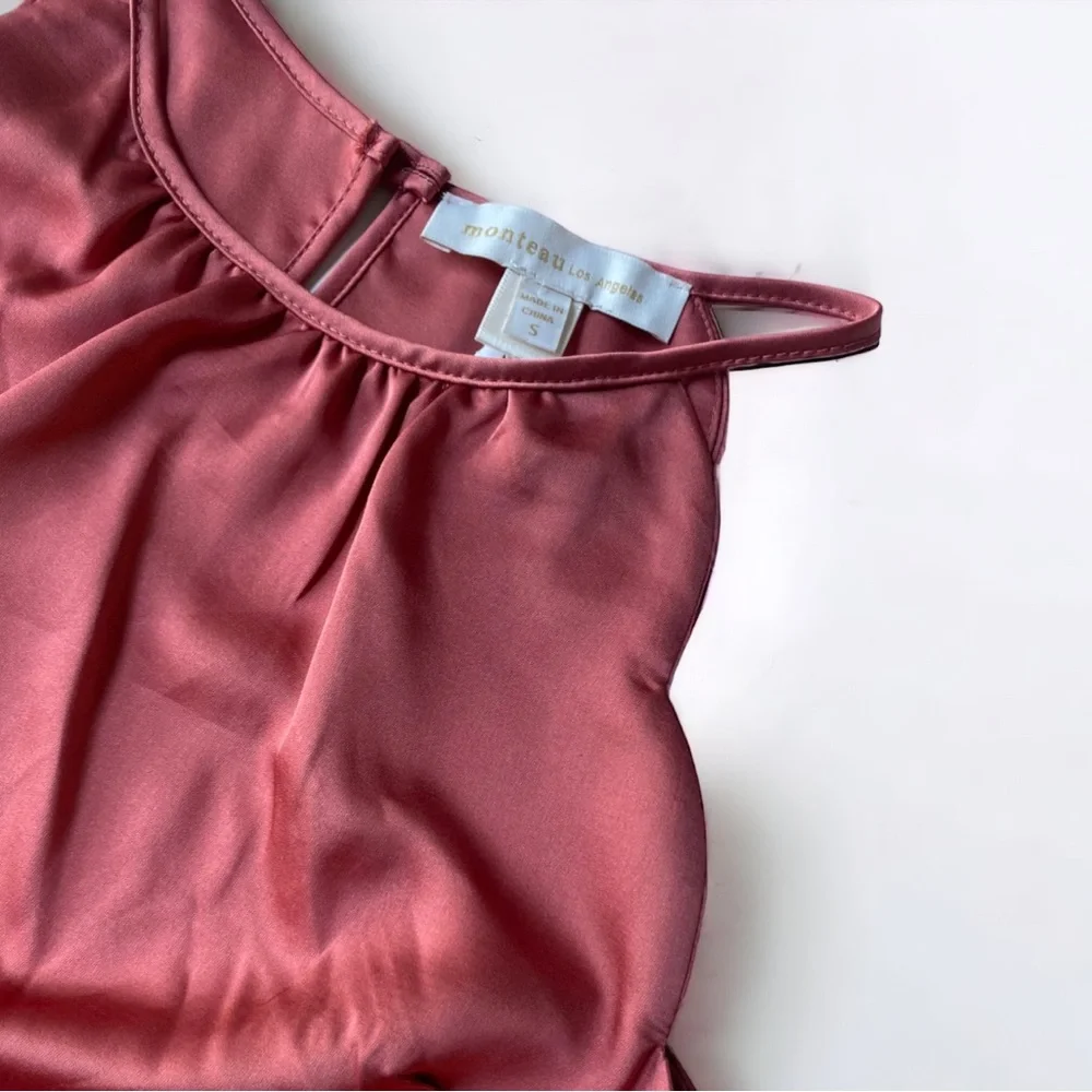 Monteau LA Barbie Pink Mauve Tank Top (S) - Picture 1 of 11